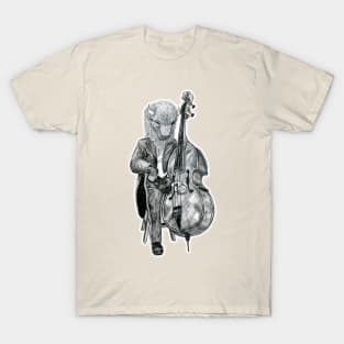 Carnival Animals - Buffalo playing Bass T-Shirt